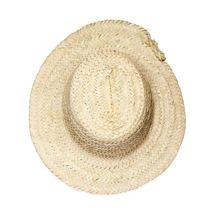 Decorative Wall Hat in Woven Straw - Natural Bohemian Decoration for wholesale by COSYDAR-DECO