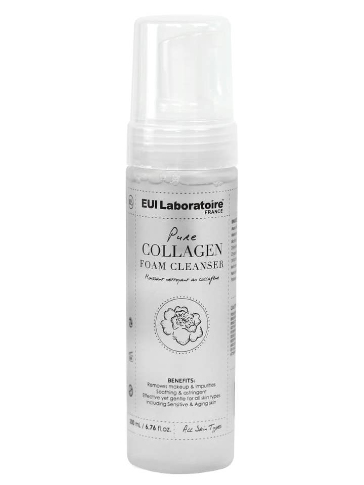 Nettoyant moussant au collagène 200 ml/6,7 oz pour la vente par EUI Laboratoire France