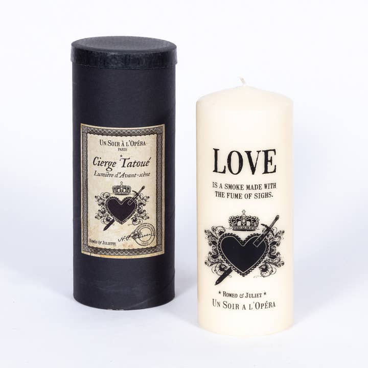Un Soir A L'Opéra - Wholesale - Wholesale Pillar Candle - Tattooed Pillar Candle - Christmas Gift - Romeo And Juliet0