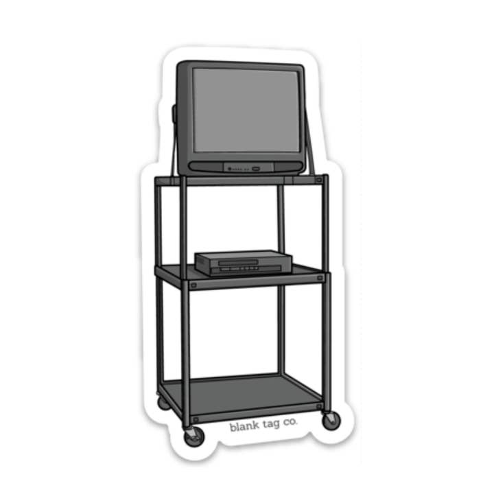 The School TV Sticker for wholesale by Blank Tag Co. Stickers - Waterproof Stickers