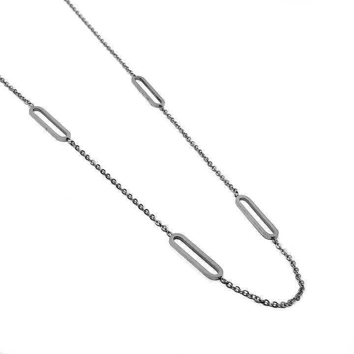 COLLANA IN ACCIAIO H-698 per la vendita all'ingrosso da parte di Mayachi