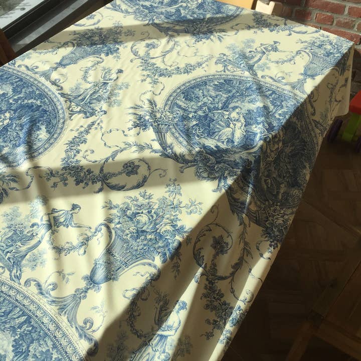 Haoshi by Luxetera - Wholesale Valance - Clive Christian fabric Blue/Ivory12