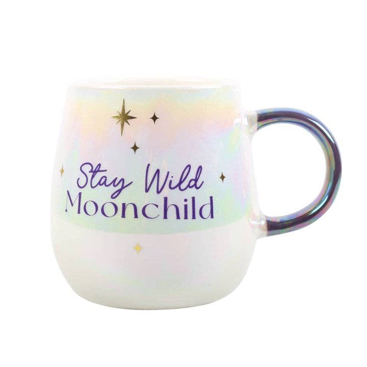 Something Different Wholesale - Wholesale Coffee Mug - Stay Wild Moon Child Iridescent Celestial Mug