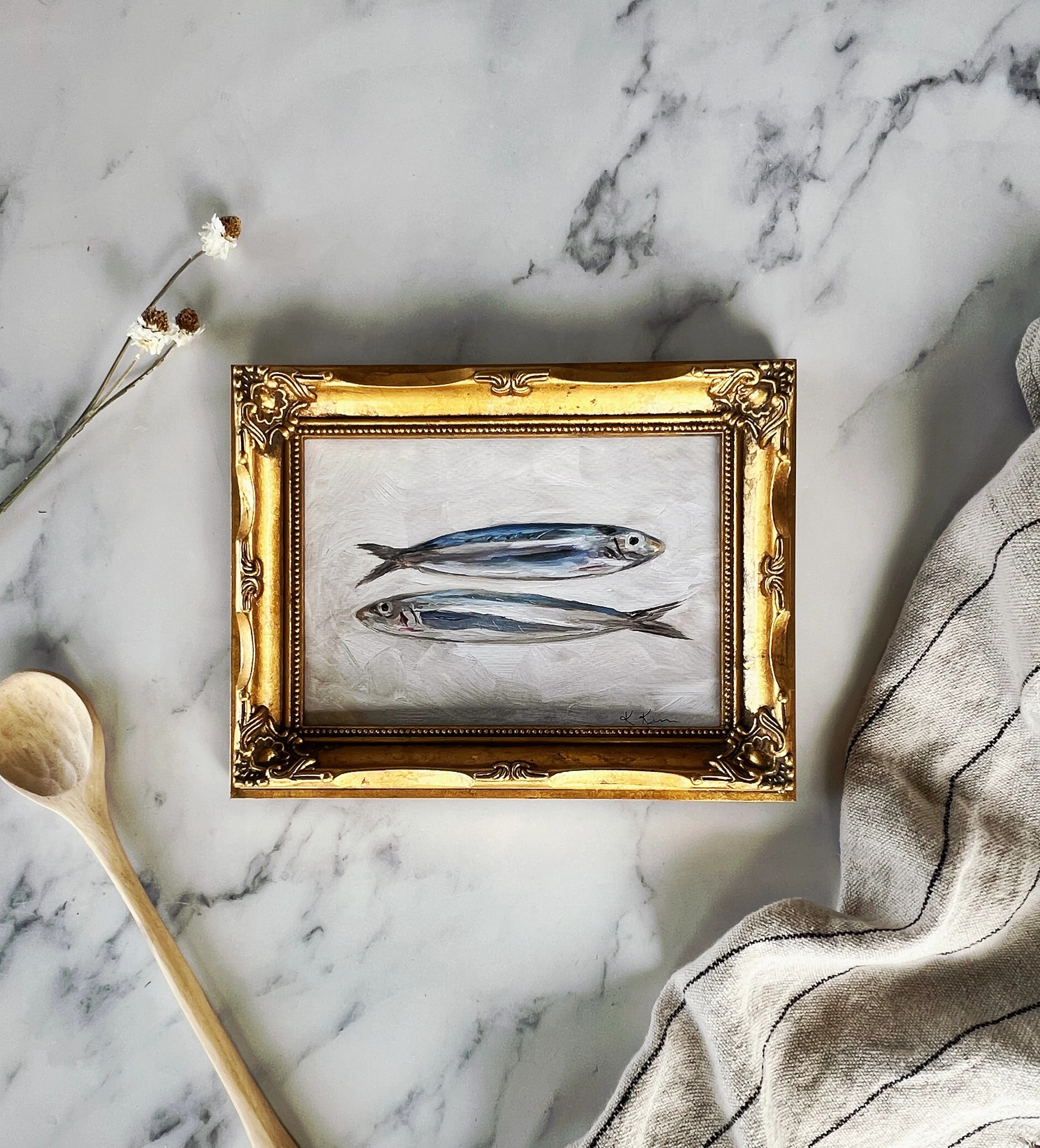 Krista Kim Studio - Wholesale Art print - SARDINES II - Art Print (unframed)   2