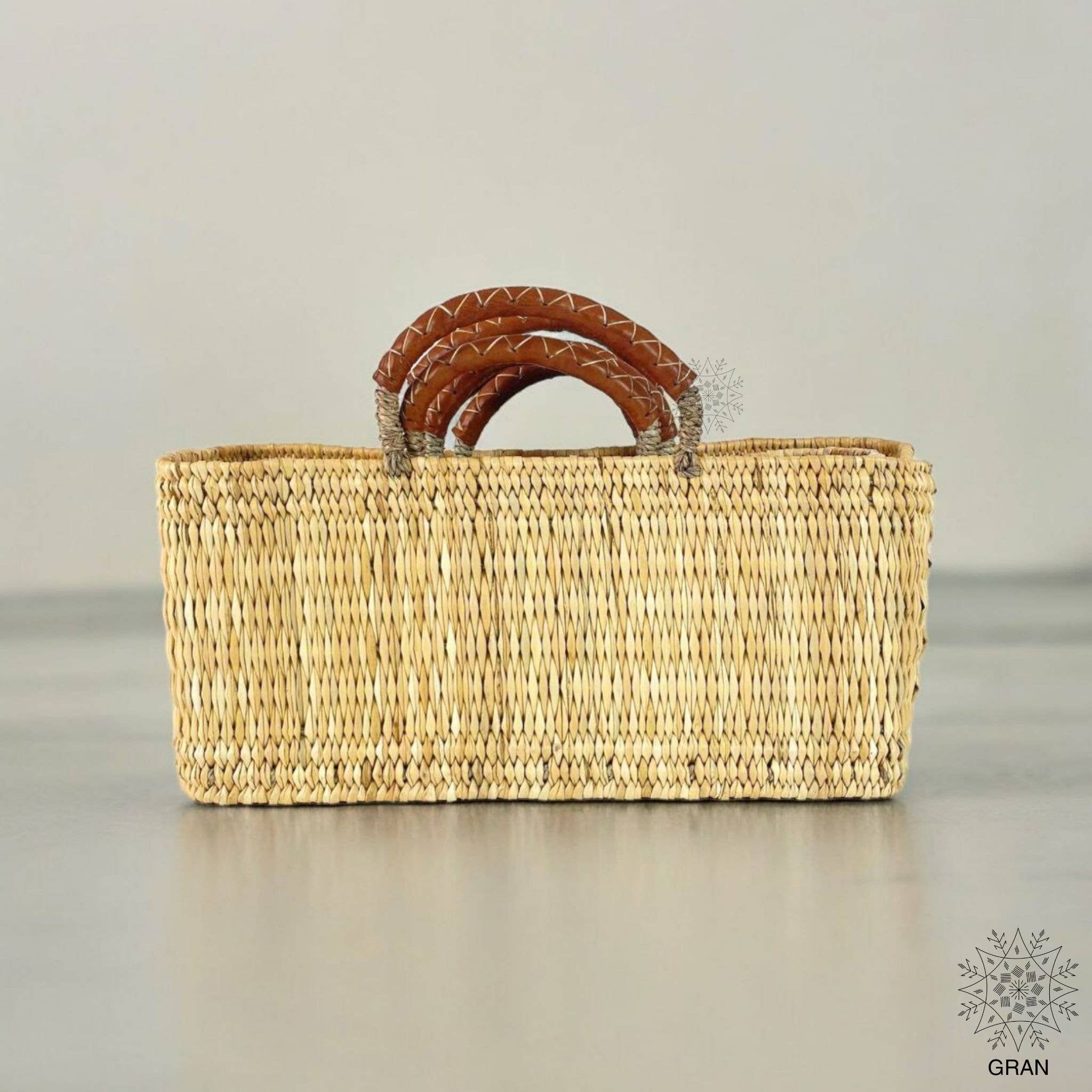 Gran Wholesale - Wholesale Basket - Market Reed Storage, Leather Baskets Shopping Bag.4