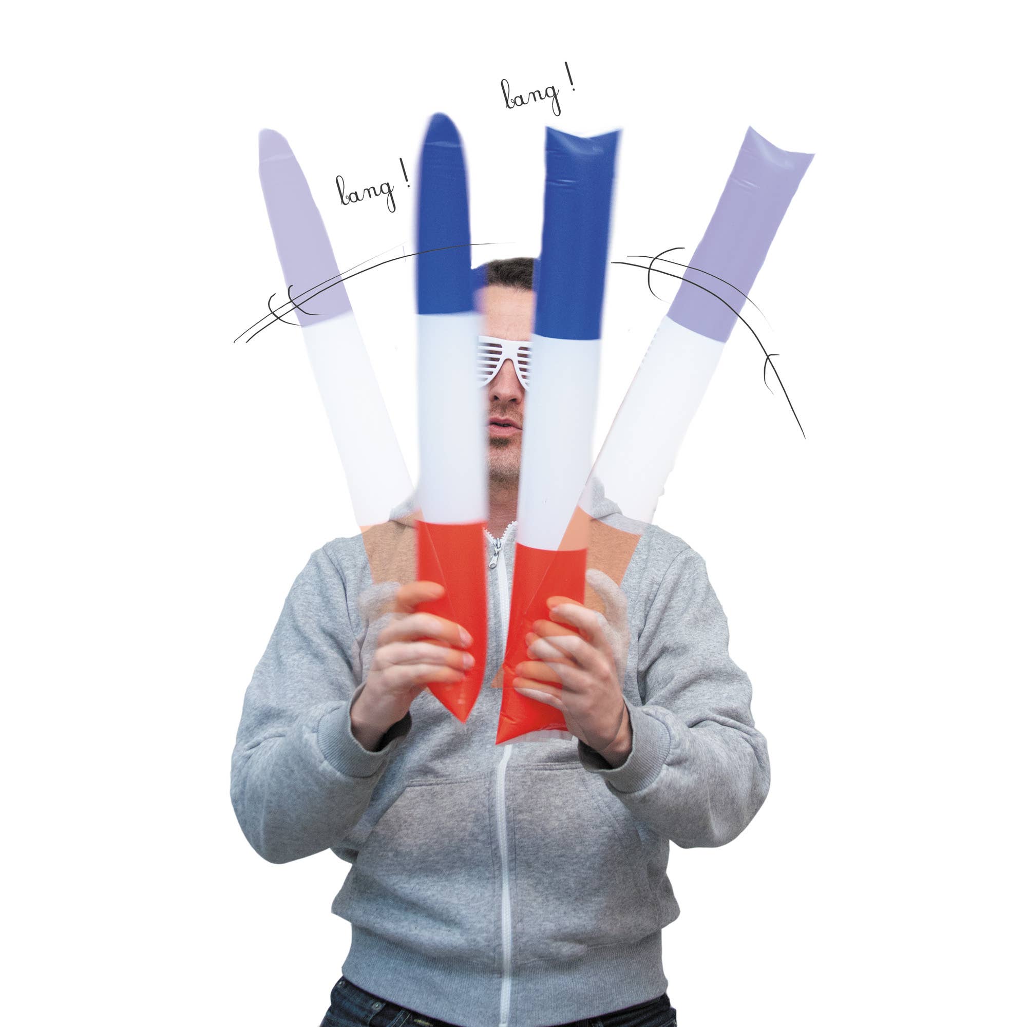 Party Pro - Wholesale Party Popper - BANGERS X2 TRICOLOR0