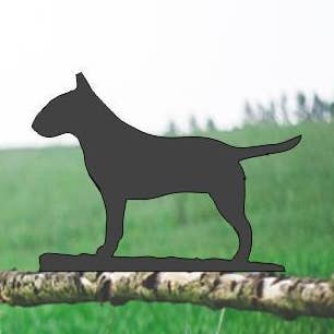 Bull Terrier Fence Topper voor wholesale door Steel Images