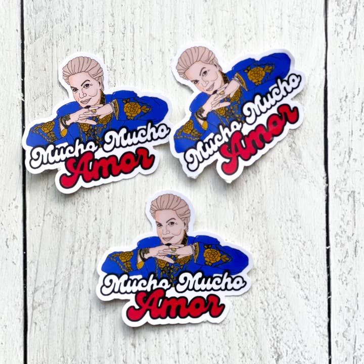 Mucho Amor Sticker voor wholesale door The Black Lab Soapery