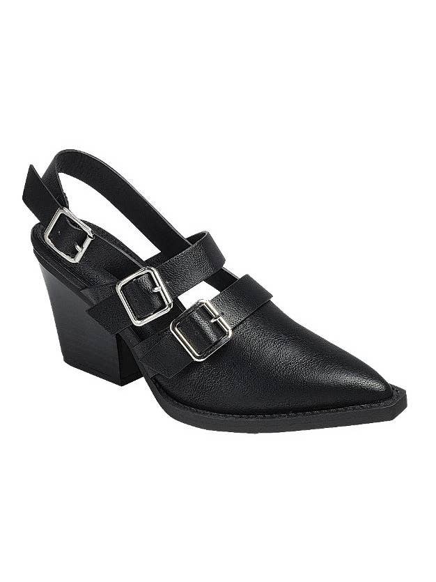 CCOCCI - Wholesale High Heels - Women's - POINTED-TOE WESTERN INSPIRED SLINGBACK MULE