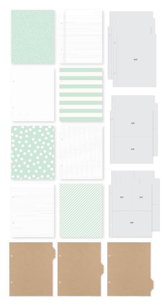 Simple Stories - Wholesale Binder - 6x8 SN@P! Binder - Robin's Egg2