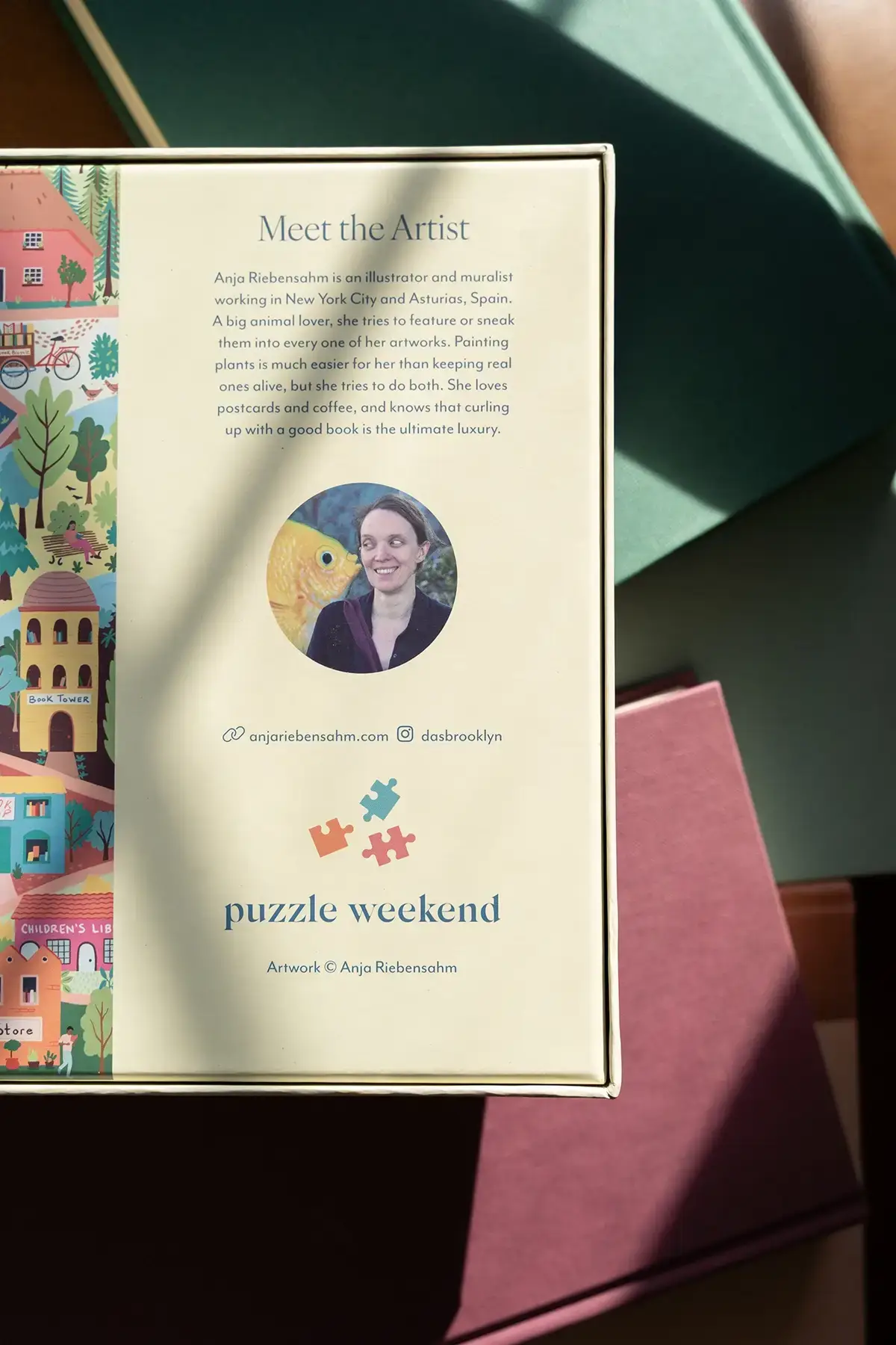 Puzzle Weekend - Vente Puzzle – adulte - Puzzle de 1000 pièces Ville des Amoureux des Livres5