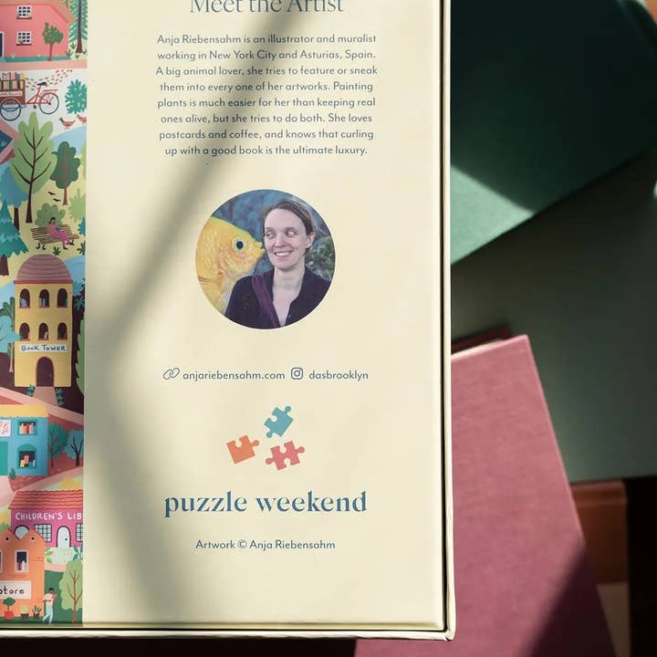 Puzzle Weekend - Vente Puzzle – adulte - Puzzle de 1000 pièces Ville des Amoureux des Livres5