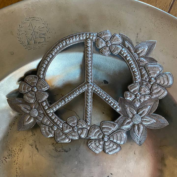 Haiti Fair Trade~ It's Cactus - Wholesale Wall Accent - Peace and Flowers, Haiti Fair Trade, Metal Wall Art