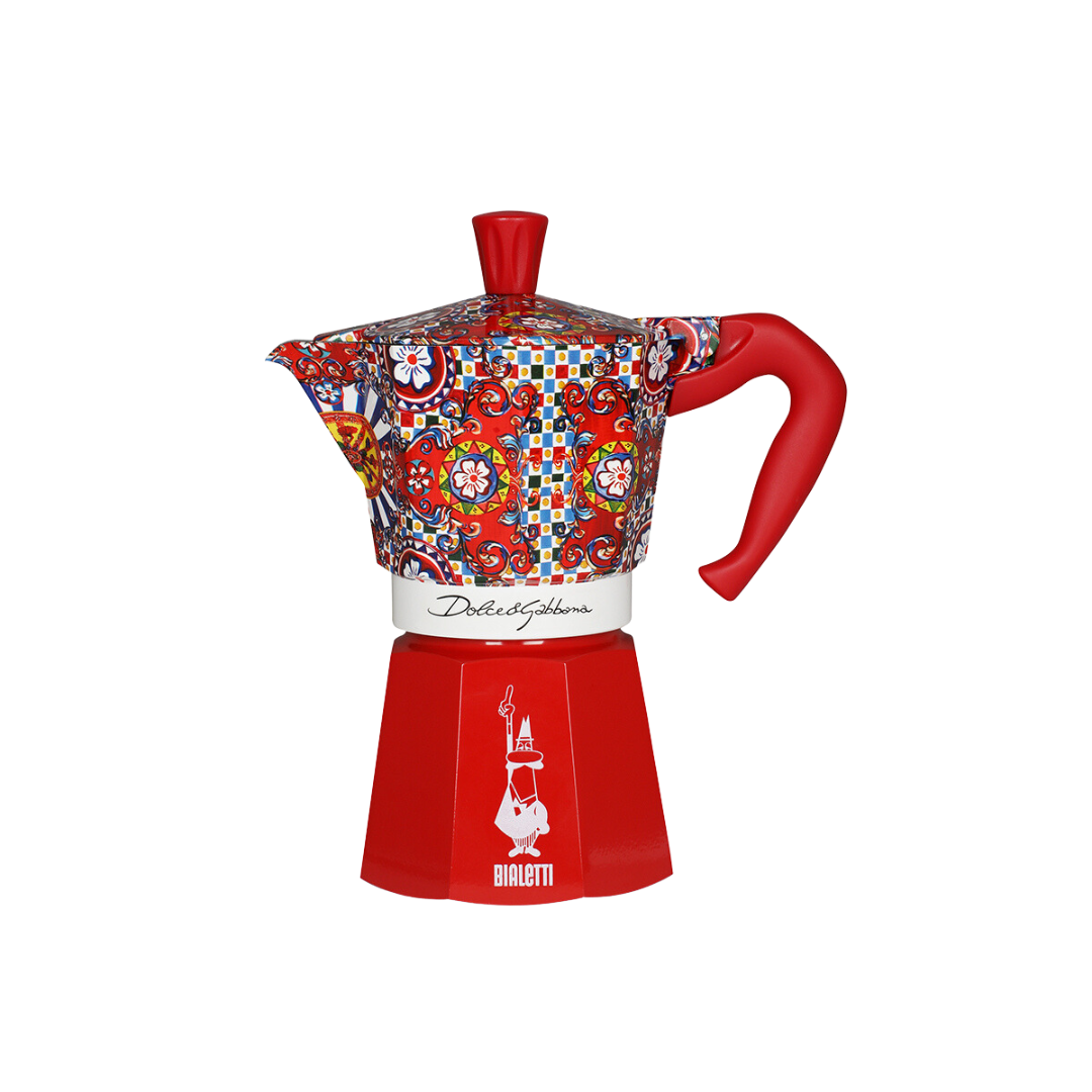 Red Bialetti X Dolce&Gabbana Sicilian Cart Moka Express for wholesale on Faire0