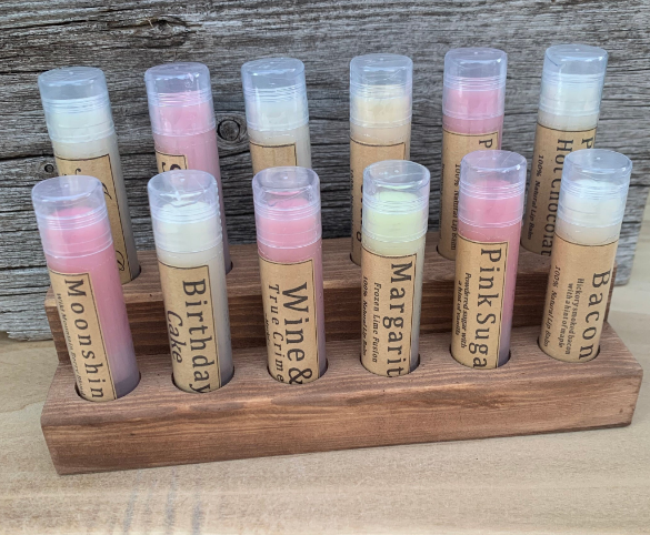 Urbanfarmergirls - Wholesale Lip Balm - Wooden Lip Balm Counter Top Display5