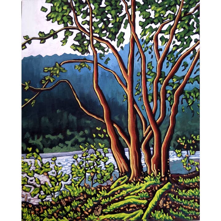 Off the Path | Impressão artística da paisagem por atacado de Hannah Raju Art