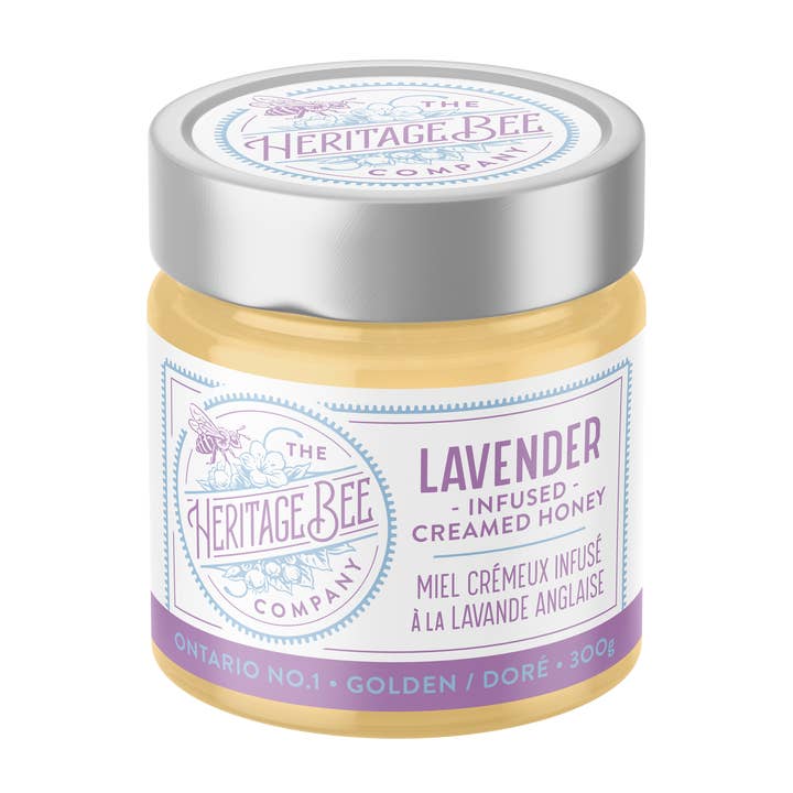Heritage Bee Co. - Wholesale Honey - Lavender Creamed Honey - 300 g (10.6 oz)