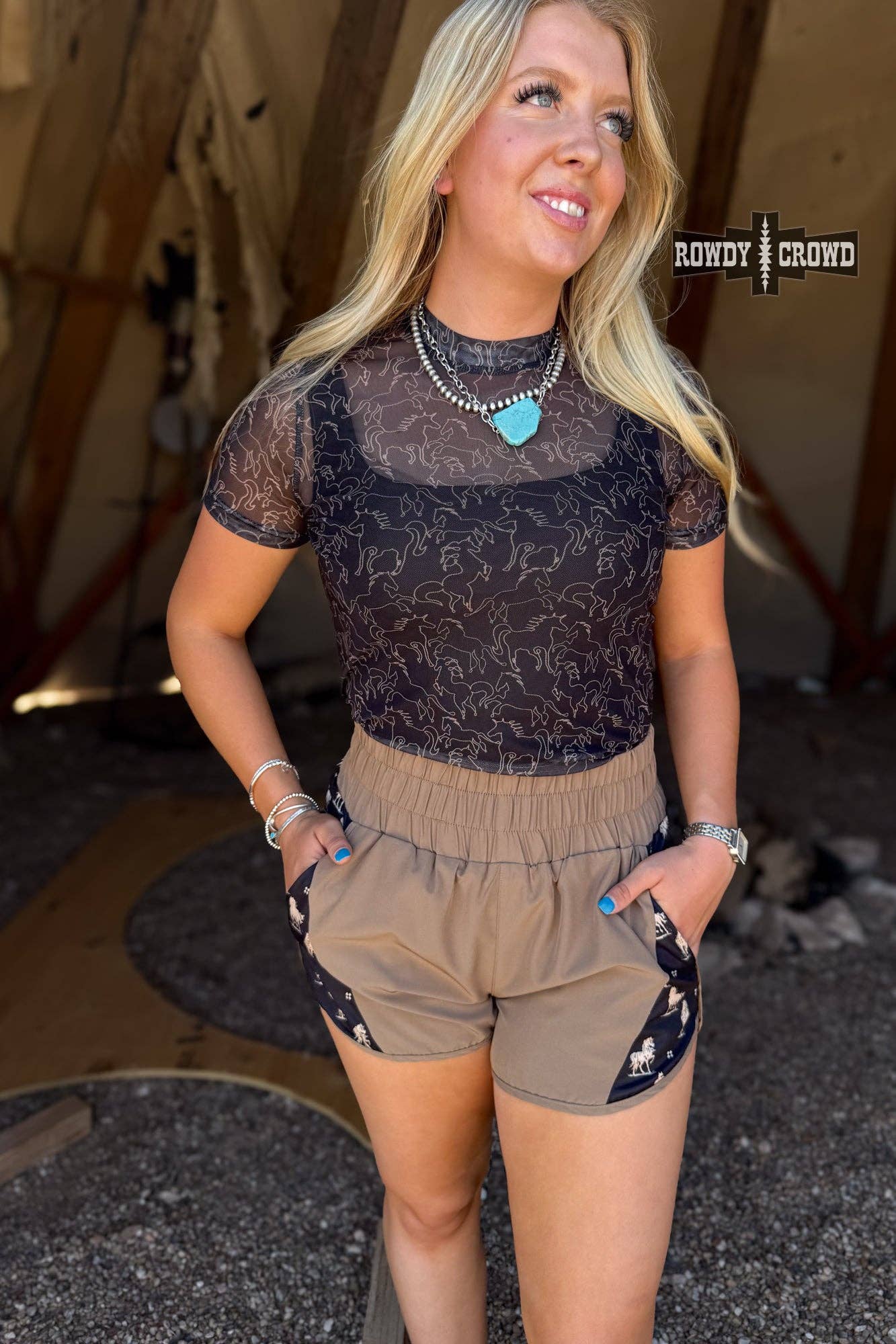 Rowdy Crowd Clothing - Vente Short – femme - Shorts Mustang Ridge8