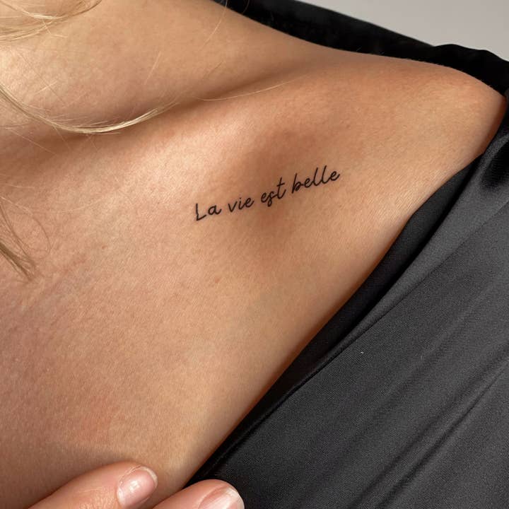 Sioou – wholesale Temporary tattoo – La vie est belle x51