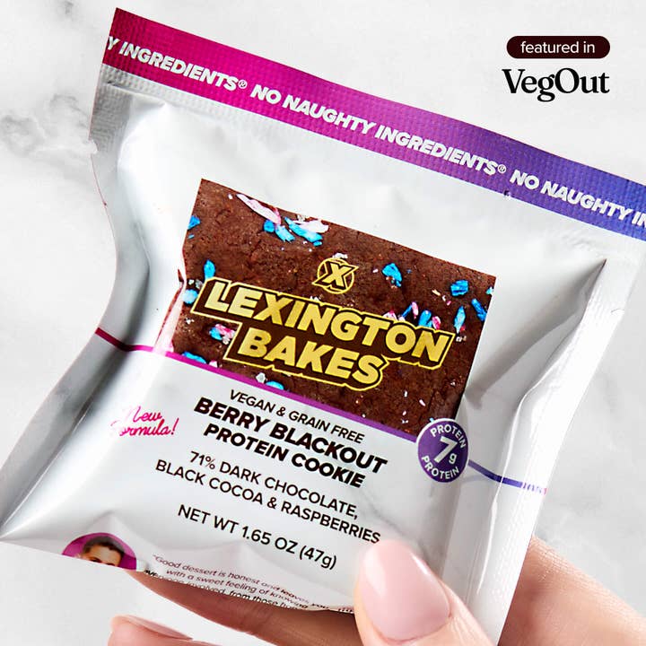 Berry Blackout Protein Cookies • 6 Pack for wholesale by LEXINGTON BAKES