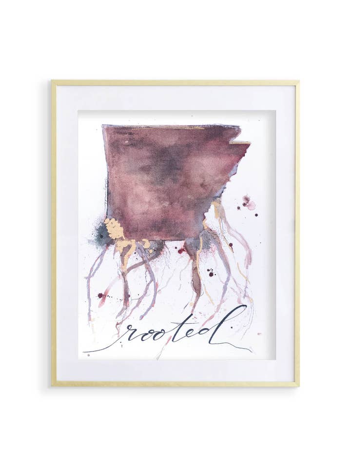 Whitney Winkler - Vente Affiche d'art - Arkansas imprimé enraciné0