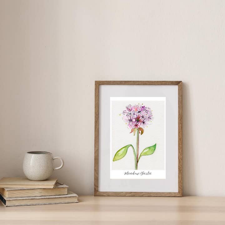 Impression aquarelle de fleurs sauvages Art mural botanique #18 pour la vente par Wild Botanical Atelier