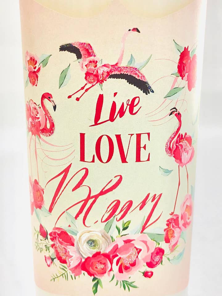 Candela 9oz. Fenicottero per la vendita all'ingrosso da parte di Love & Luck Greetings