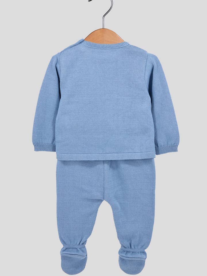 Amorim Gerações, LDA - Wholesale Clothing Set - Baby - 3-Piece Set Delicate Striped Cotton Knit 03123T2