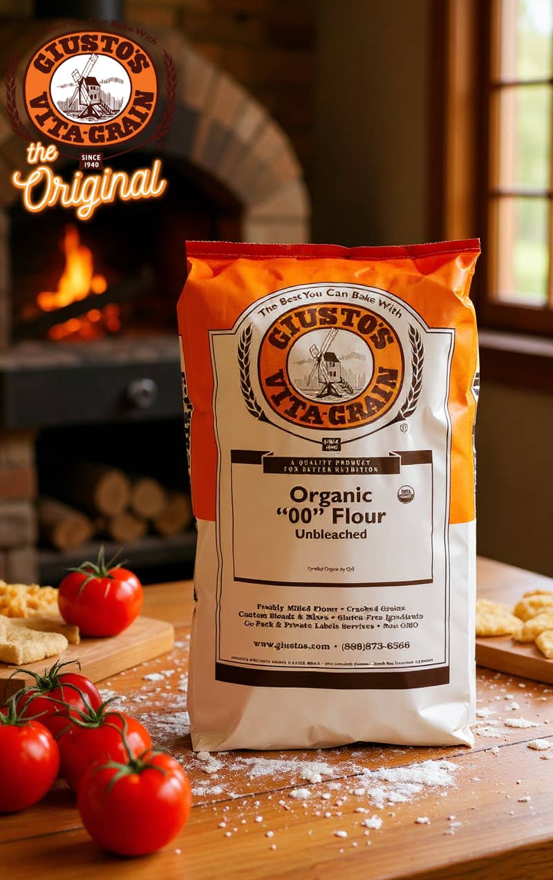 Golden West Specialty Foods - Wholesale Flour - Giusto's  Double 00 Organic Pizza Flour, 25 lbs2