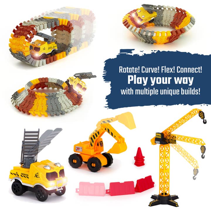 JitteryGit – Großhandel Spielzeugset – Kinder – Spielzeug-Schienenwagen-Set zum Basteln — STEM Glow in the Dark Toys