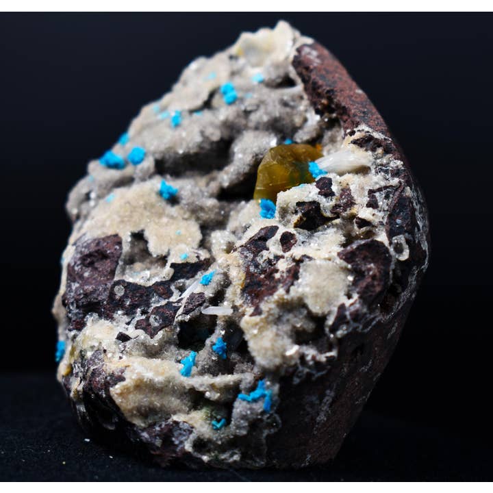 Rare Cavansite Cluster with Calcite & Stilbite - 103 g for wholesale by Calder Crystals