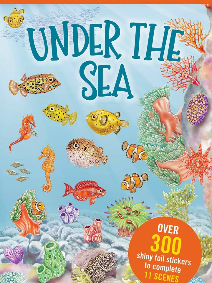 Under the Sea Sticker Scenes Book for wholesale by Peter Pauper Press, inc.