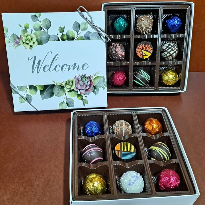 Eastern Shore Chocolate Company - Wholesale Chocolate Box - Welcome Chocolate Truffles Gift Box (9 or 16 pieces)