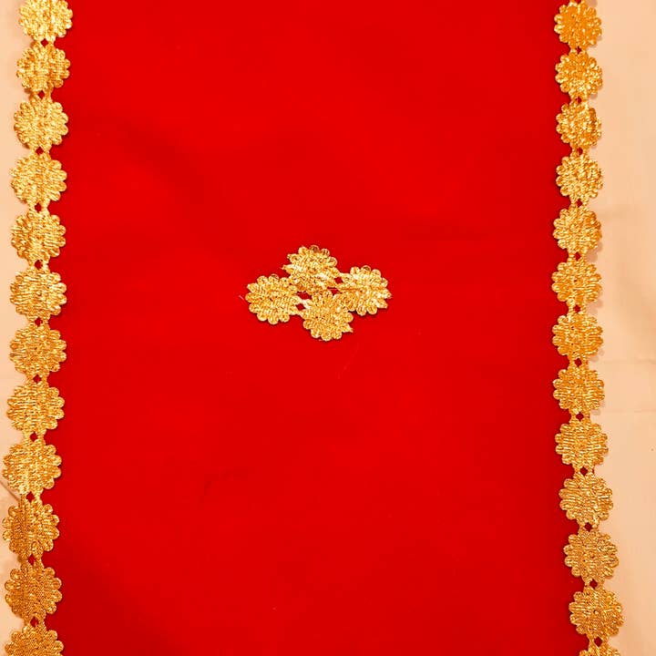 Tovaglietta in velluto rosso (confezione da 6) per la vendita all'ingrosso da parte di Roots Spice