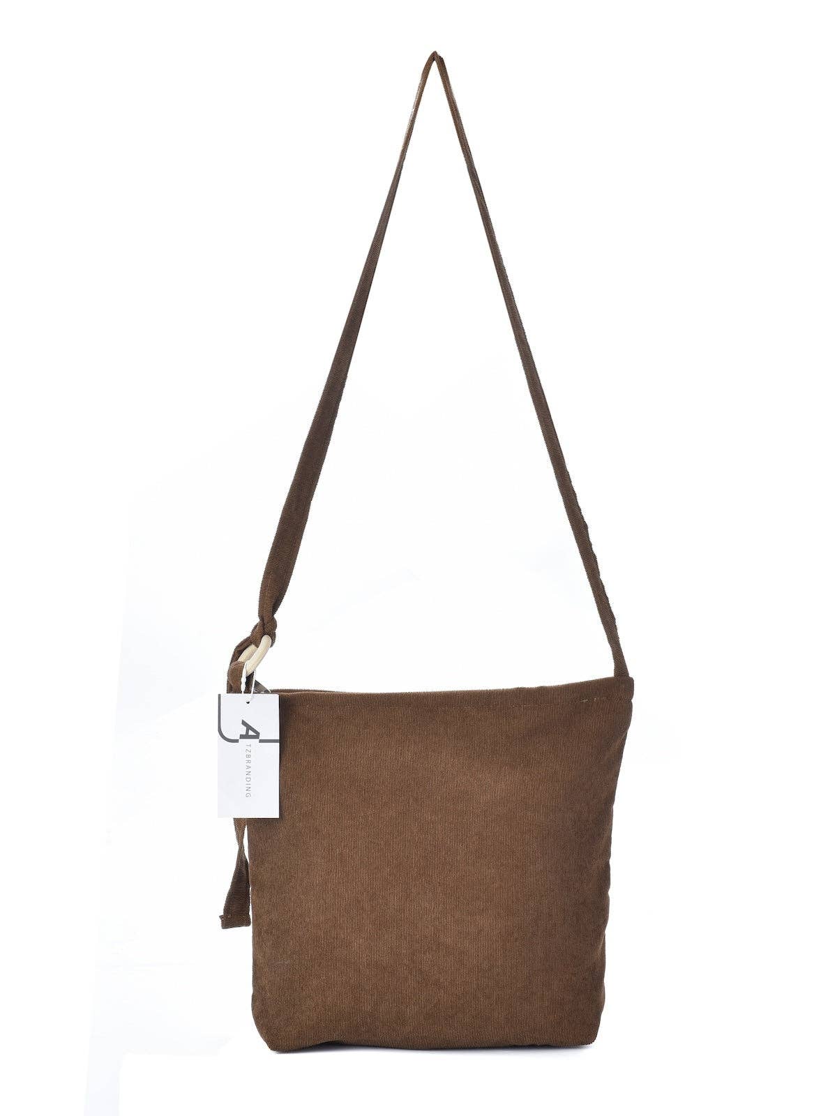 Funkyrel® Atzbranding Limited - Wholesale Shoulder Bag - Women's - Cosbai - Vintage Solid Corduroy Shoulder Bag8