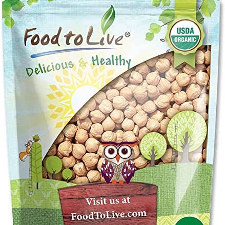 Food To Live - Venta al por mayor Alubias - Garbanzos orgánicos/garbanzos secos: crudos, germinables