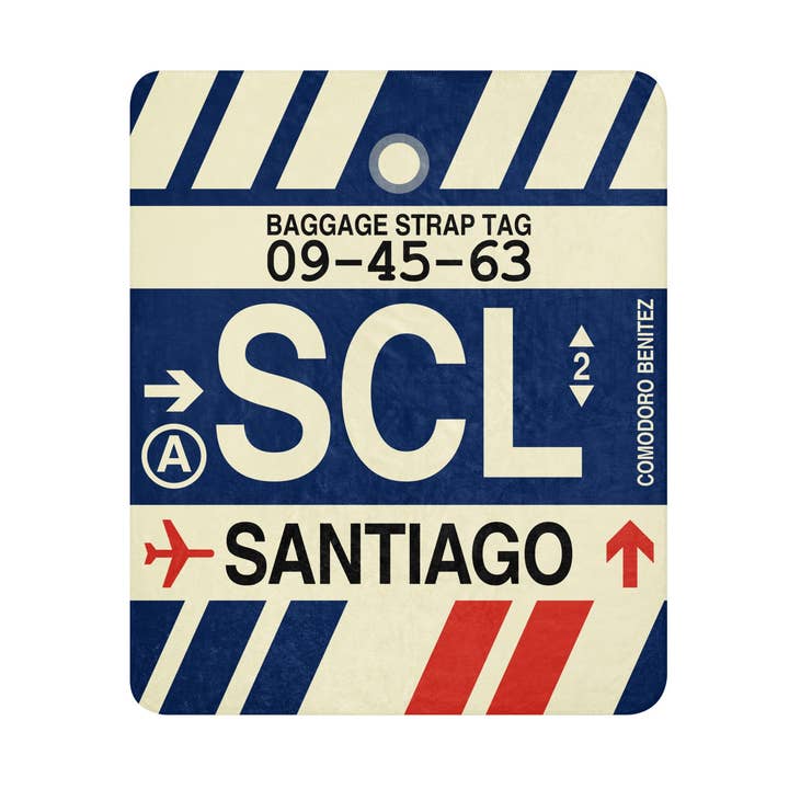 Couverture Sherpa SCL Santiago Chili pour la vente par YHM Designs