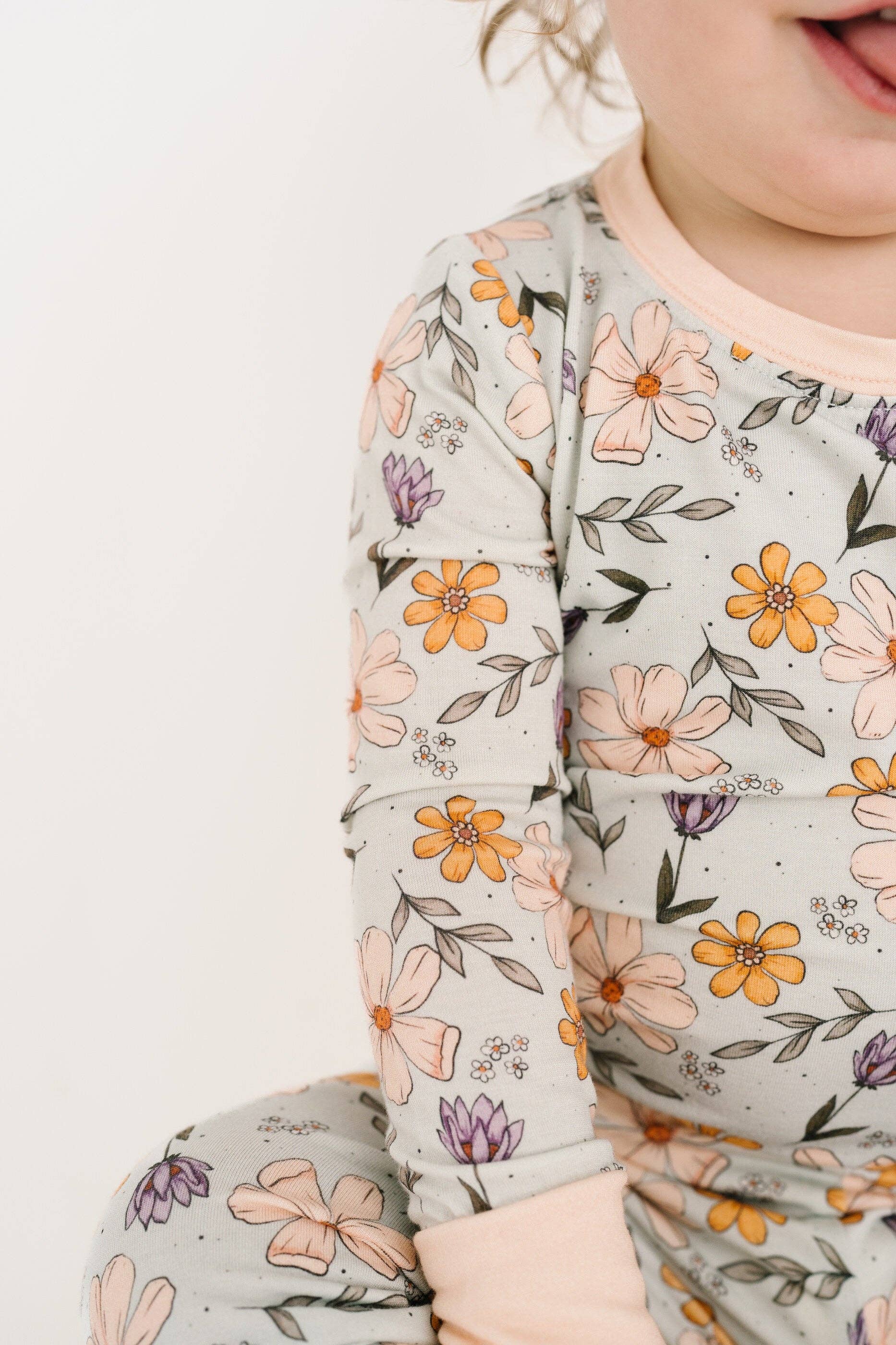 Little One Shop - Wholesale Top & Pant Set - Baby - Autumn Floral Bamboo Set6