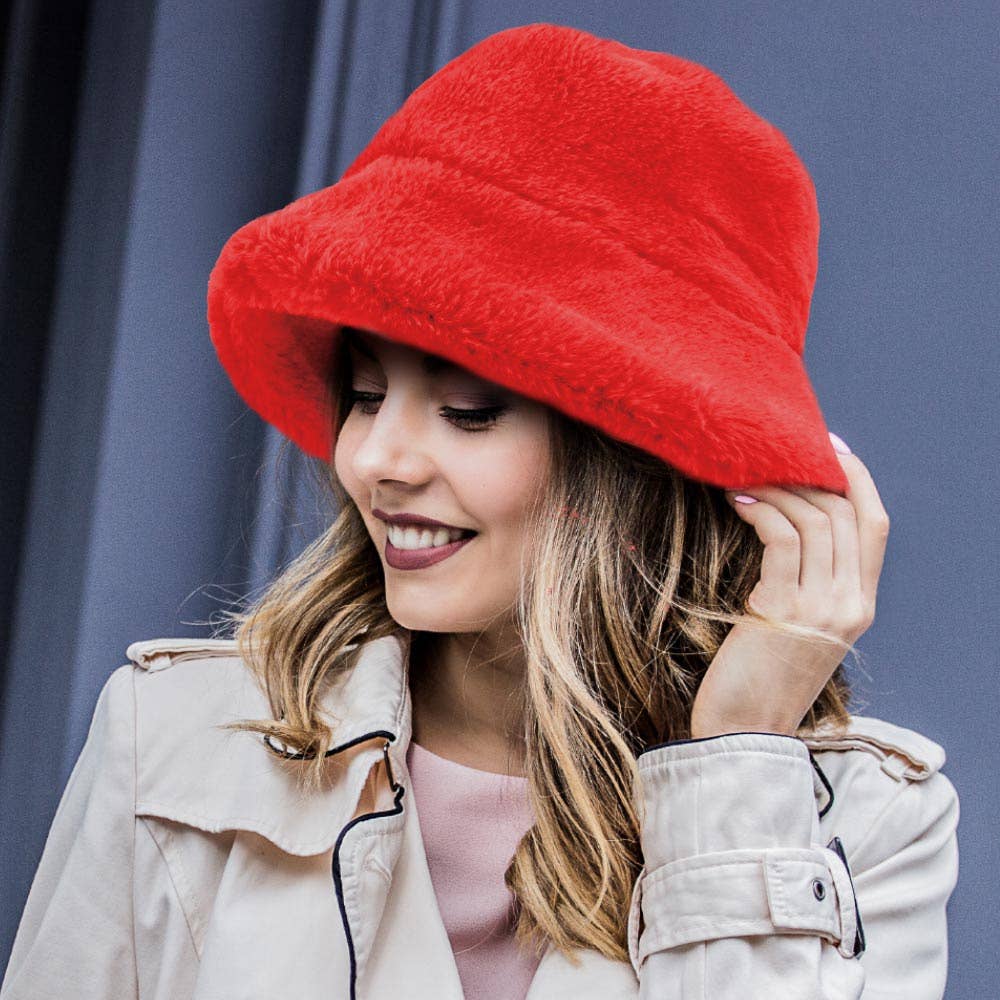 Sensibling Corp. - Vendita all'ingrosso Cappello da pescatore - Donna - Cappello secchiello in pelliccia sintetica16