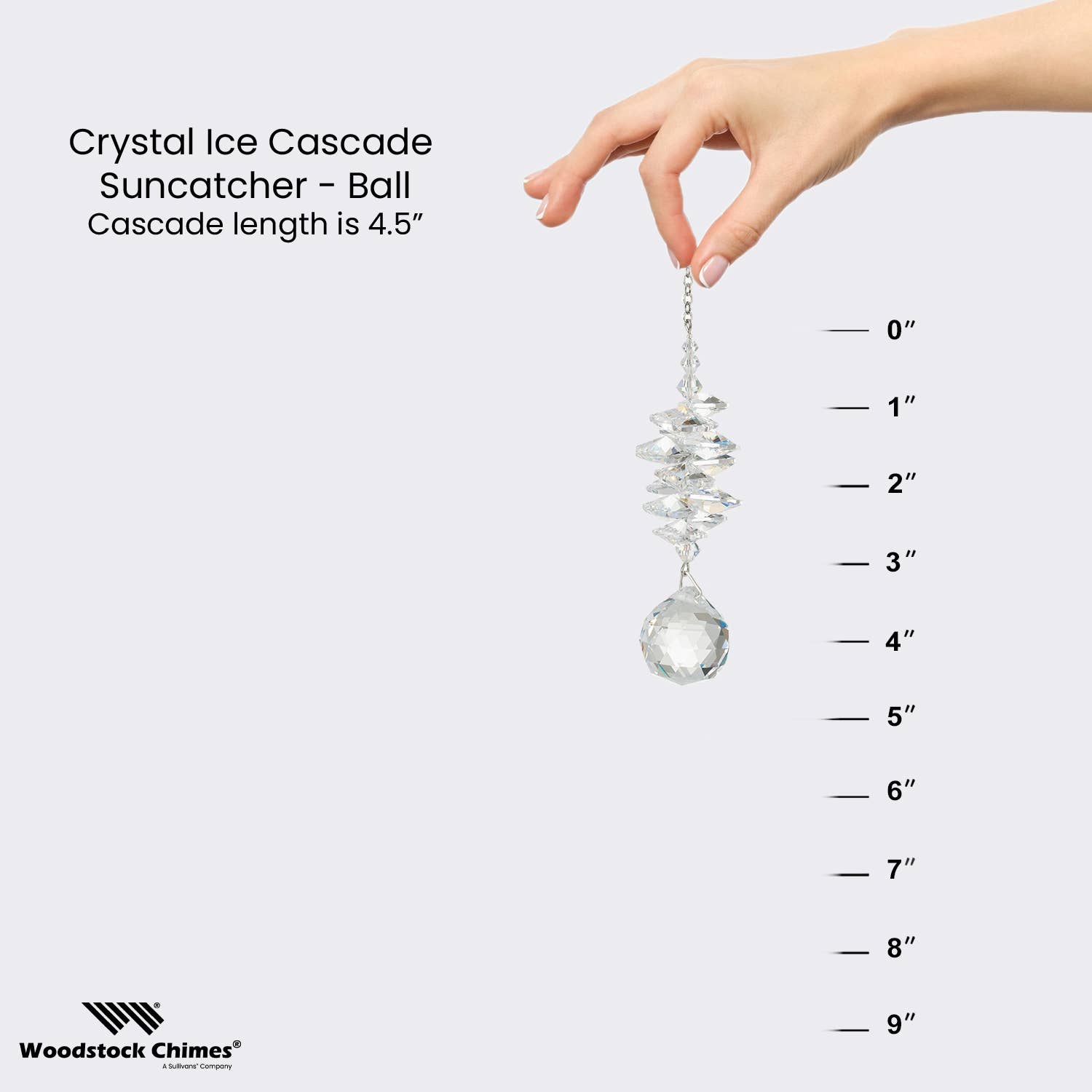 Woodstock Chimes - Wholesale Suncatcher - Crystal Ice Cascade™ - Ball4
