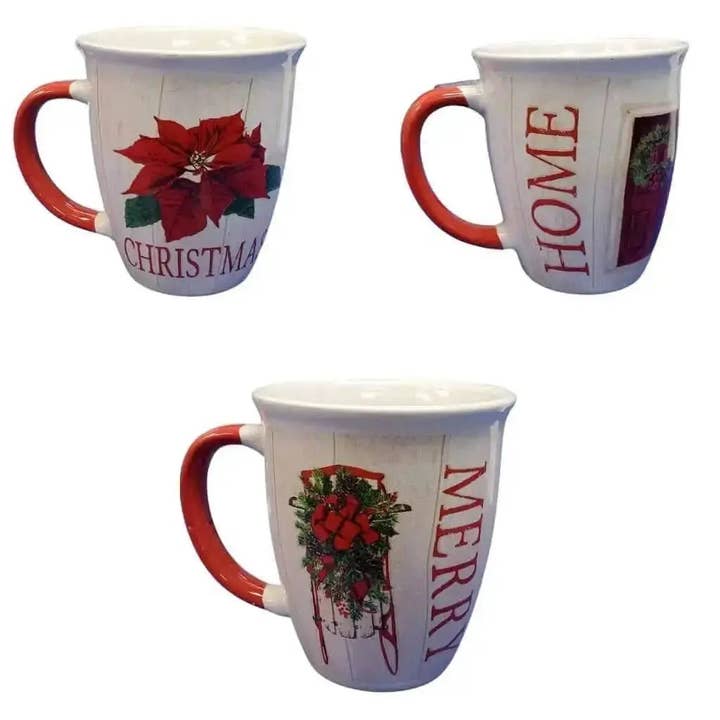 Christmas Mug Assorted (1 count) for wholesale by Party Expo, LLC