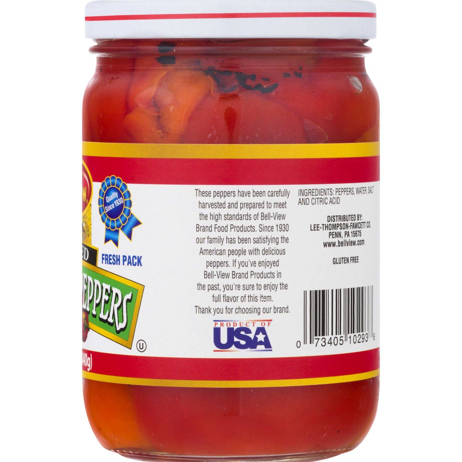 Bell-View Brand Foods - Wholesale Pickled Vegetables - Roasted Red Sweet Peppers 6/12oz.3