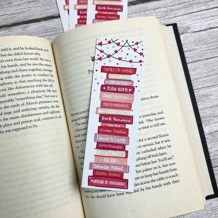 Mav & Molly Designs - Wholesale Bookmark - Romance Book Troupes Bookmark2