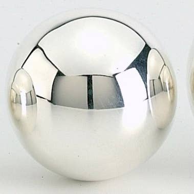 Mea-Living - Vendita all'ingrosso Decorazioni da tavolo - Sfera sonora Elven, ø 16 mm, argentata0