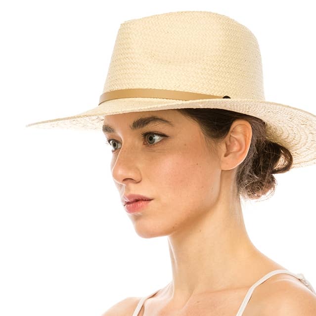 Chapeau Panama en paille Toyo tissée à la main pour la vente par DNMC