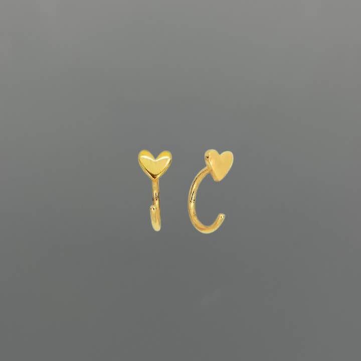 Pequeno Coração 3/4 Huggies por atacado de Something Silver