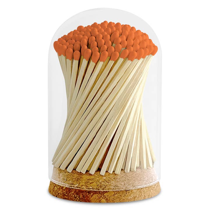 Thankful Greetings - Wholesale Matches - 4" Matches in Premium Glass Cloche - Color of Your Choice13