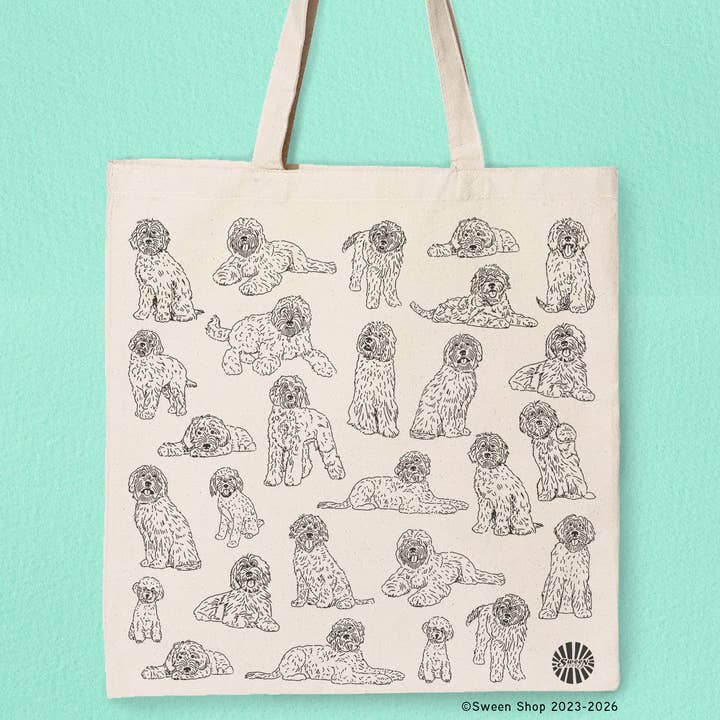 Bolso de lona Labradoodle para amantes de los perros regalo de verano para venta al por mayor de Sween Shop