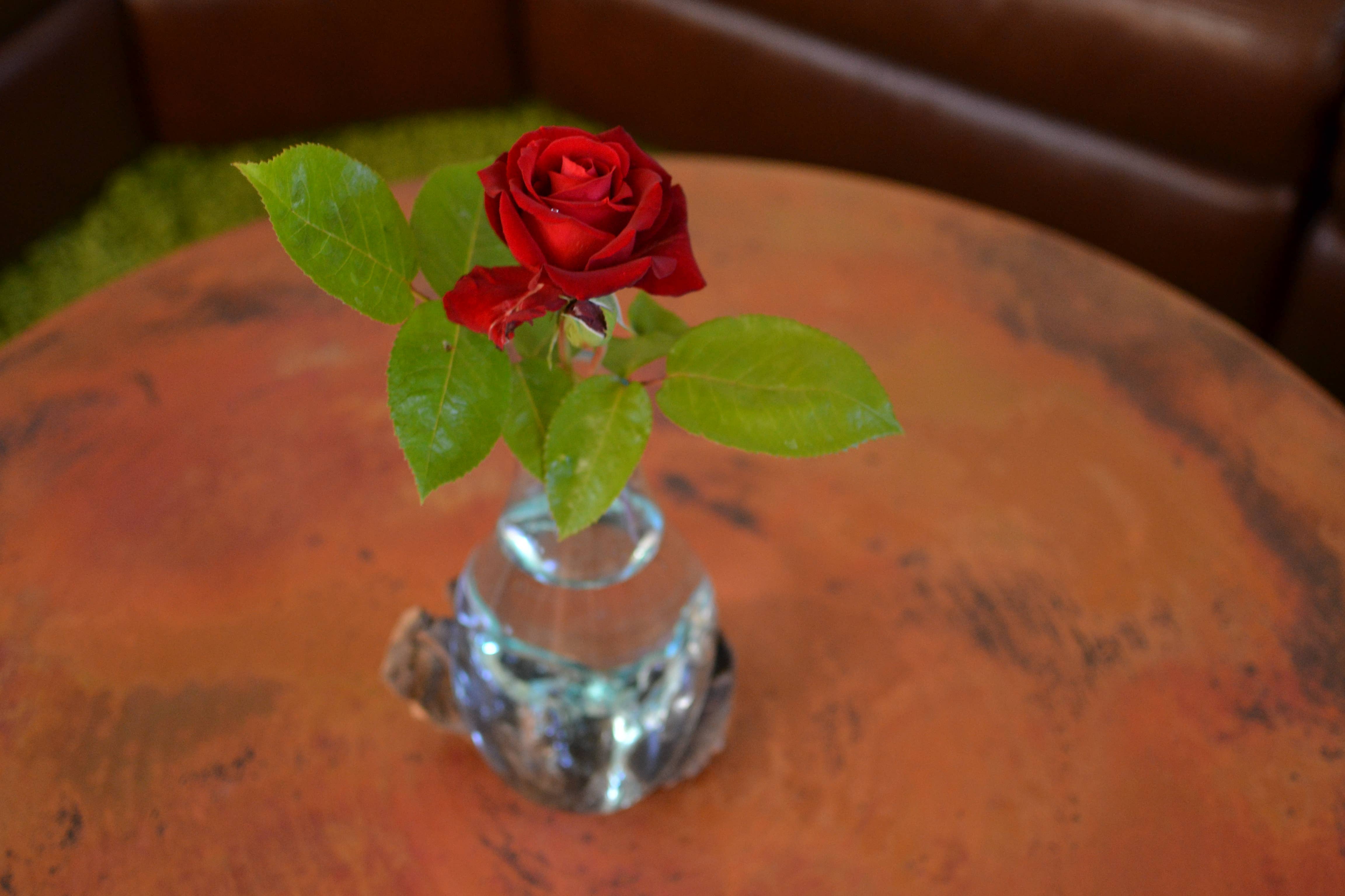 Cohasset Gifts - Vente Vases - Vase en verre soufflé et bois - environ 25 cm de hauteur2