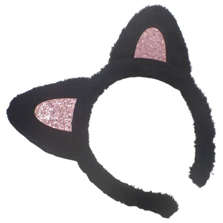 Topkids Accessories - Wholesale Fashion Headband - Kids - Cat Ears for Kids & Adults, Black Cat Headband, Kids Dress Up, Cosplay Accessories, Animal Fancy Dress Costume, Fluffy Cat Ears, World Book Day Costume12